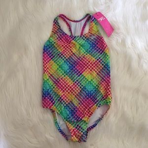 Girls’ Rainbow Patterned Speedo Swimsuit
